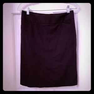 Black pencil skirt